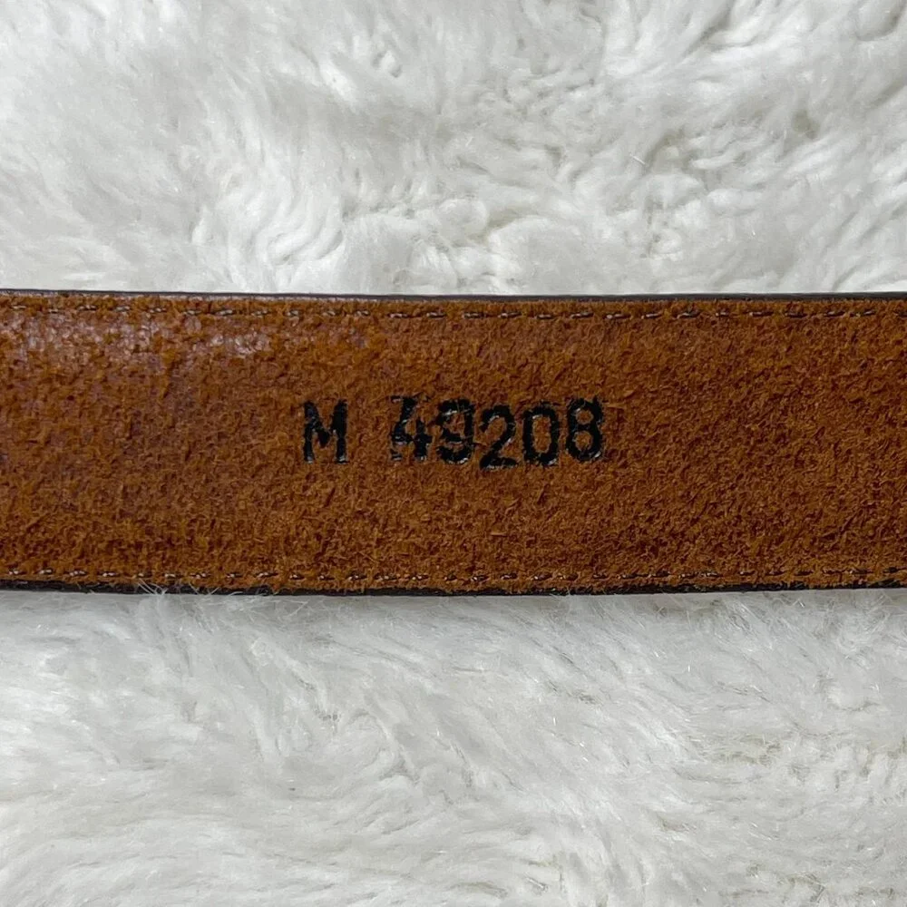 Vintage Brighton Women's Brown Leather Belt Size Medium